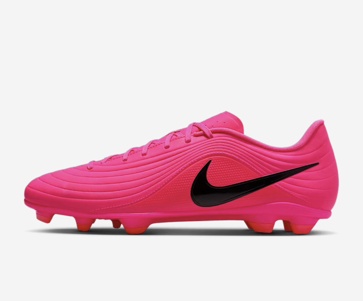 Nike Pink soccer cleat with molded studs